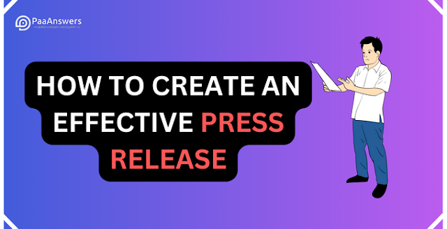 How to craft a effective press release