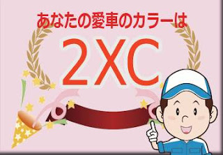 トヨタ ２ＸＣ プレシャスブラックパール × プラチナホワイトパールマイカ　ボディーカラー　色番号　カラーコード