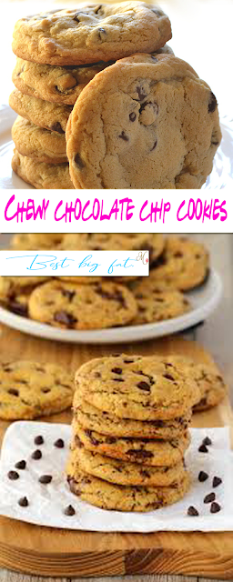 Best big fat chewy chocolate chip cookies Recipe