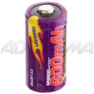 Lenmar CR123 Battery, 3.0 volt Lithium-Ion Rechargeable Battery, 600mAh.
