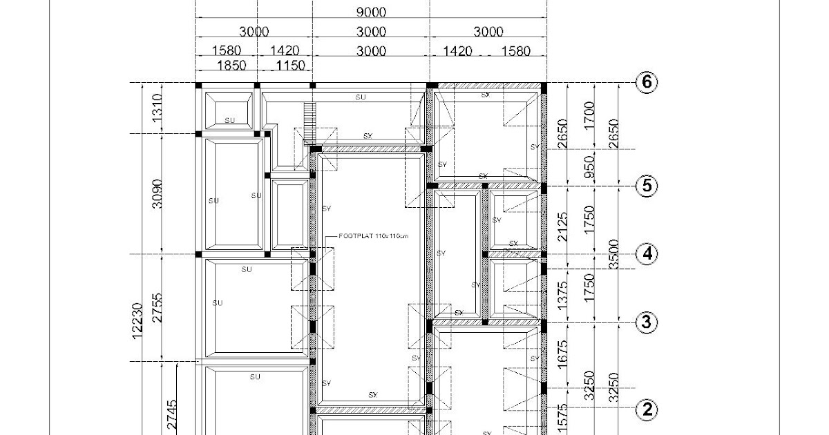 TFQ architects 081218804512 atau wa denah pondasi tapak 