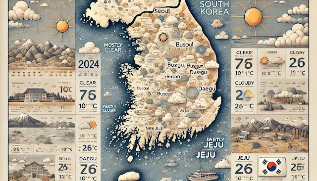 October 14, 2024, South Korea Weather Forecast