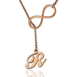  personalized infinity lariat necklace