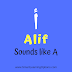 Arabic Alphabet Alif and its various forms 