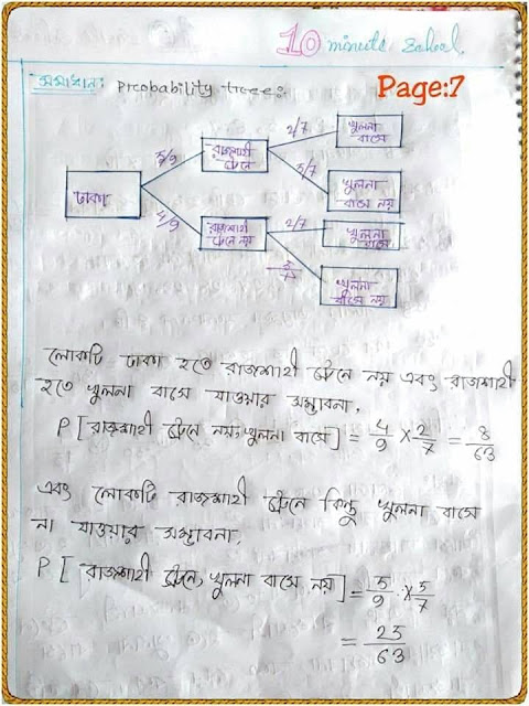 SSC Higher Mathematics Chapter 14 Hand Note