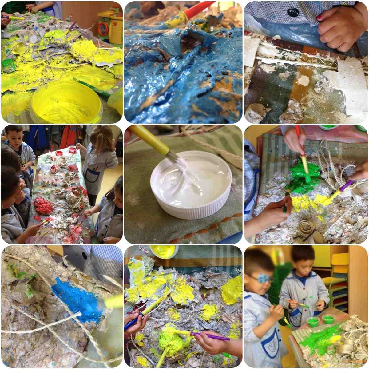 Pintando nuestras obras