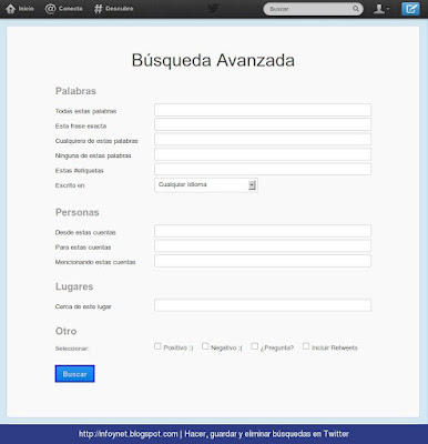 Búsqueda avanzada de Twitter
