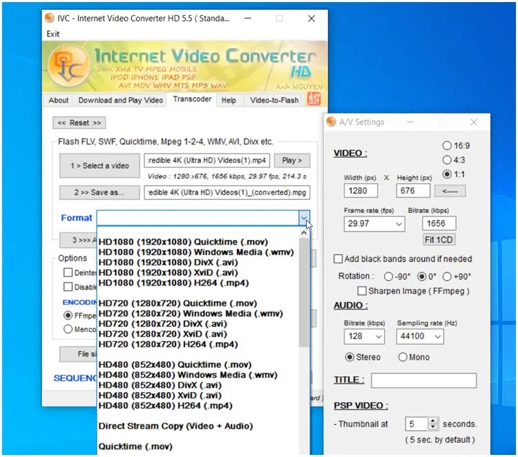 IVC - Internet Video Converter : Μετατρέψτε με ευκολία τα αγαπημένα σας βίντεο  