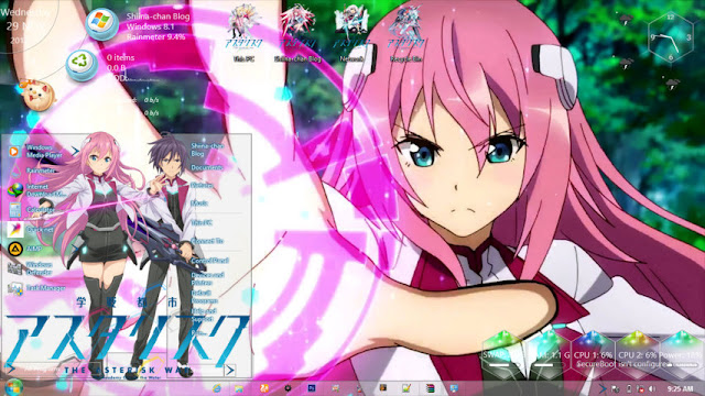 Windows 8.1 Theme Gakusen Toshi Asrisk by Andrea_37