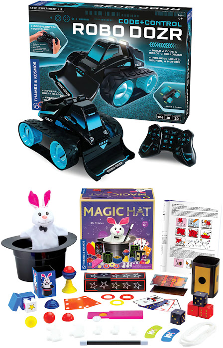 Robot dozr, code and control robot, magic hat tricks, magician tricks for kids