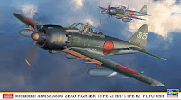 Hasegawa 1/48 Mitsubishi A6M5c/A6M7 ZERO FIGHTER TYPE 52 Hei/TYPE 62 'FUYO Unit'  (07448) English Color Guide & Paint Conversion Chart