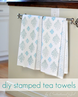 http://centsationalgirl.com/2012/01/stamped-tea-towels/