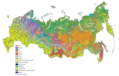 Map of Russia Country