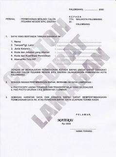 Contoh Surat Lamaran Kerja Terbaru