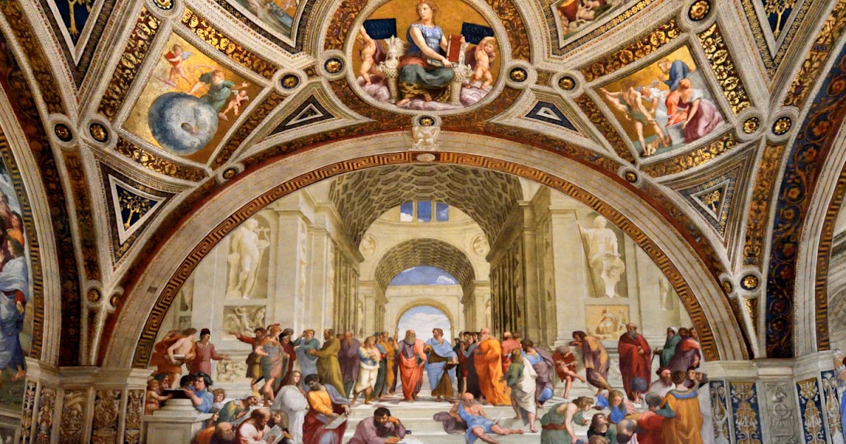 SCUOLA DI ATENE DI RAFFAELO AI MUSEI VATICANI