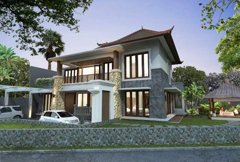  Desain  Rumah  Minimalis Gaya Bali  Bentuk  Rumah  Minimalis