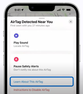 Cách xác định AirTag không xác định đang di chuyển cùng bạn trên iPhone