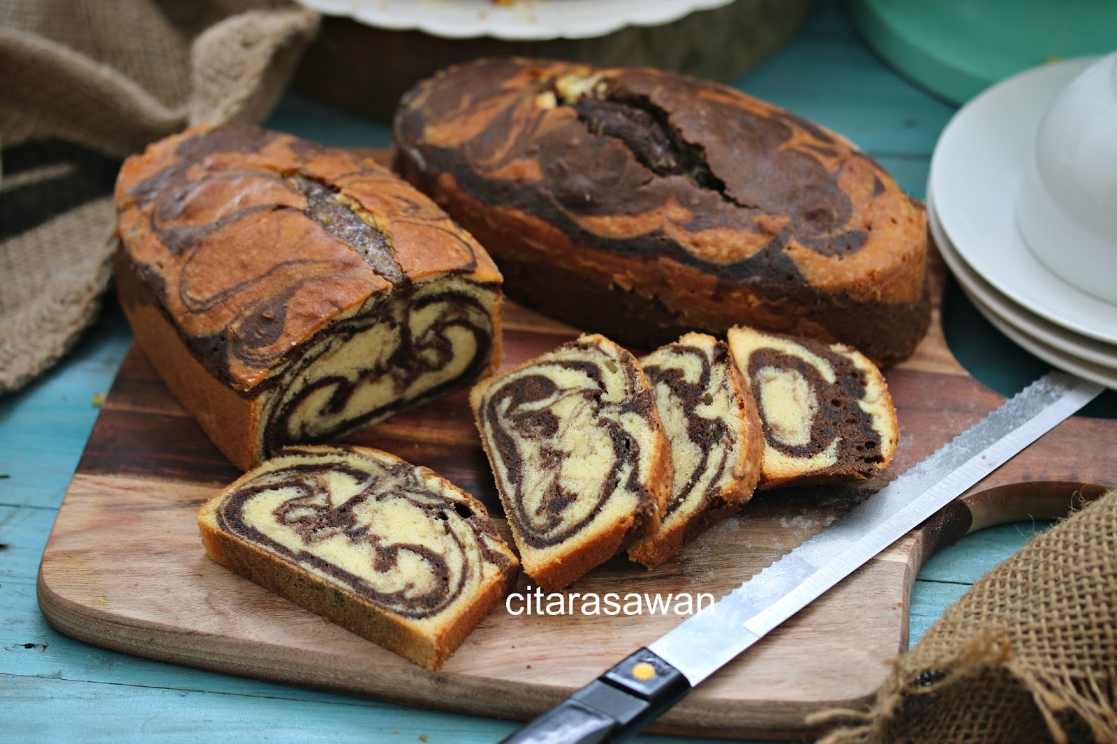 Kek Marble Mentega / Butter Marble Cake ~ Resepi Terbaik