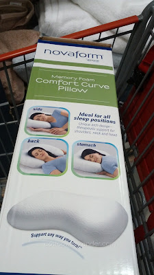 Novaform Memory Foam Comfort Curve Bed Pillow for a good night's rest