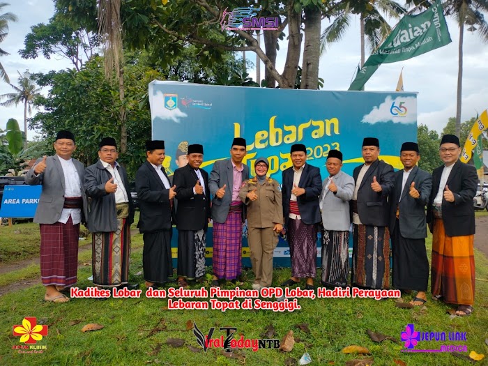 Kadikes Lobar dan Seluruh Pimpinan OPD Lobar, Hadiri Perayaan Lebaran Topat di Senggigi.