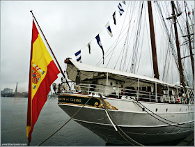 Buque Escuela Juan Sebastián de Elcano en su Visita a Boston en el 2015