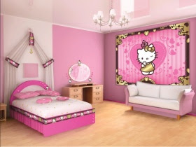 Dormitorio de hello kitty