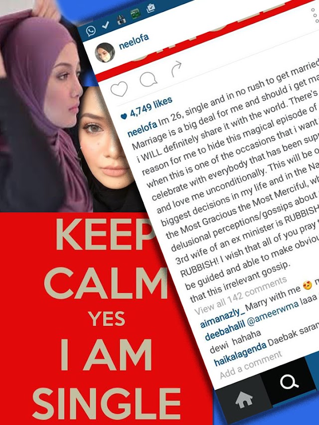 LUAHAN DAN PENJELASAN NEELOFA TENTANG PERKAHWINANNYA DENGAN BEKAS MENTERI