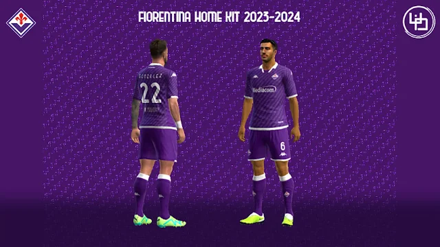 Fiorentina Home Kit 2023-2024 For PES 2013