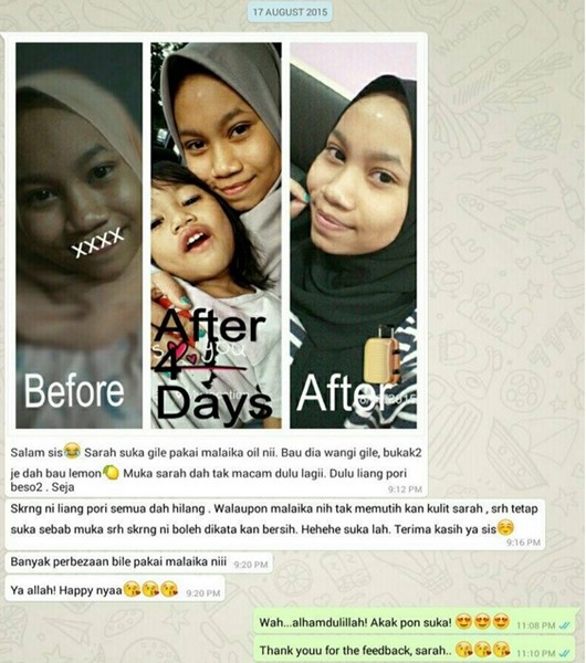 testimoni malaika oil_3