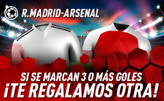 sportium promocion Real Madrid vs Arsenal 24 julio 2019