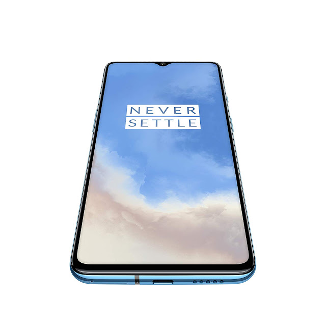 OnePlus 7T (Glacier Blue, 8GB RAM, Fluid AMOLED Display, 128GB Storage, 3800mAH Battery)