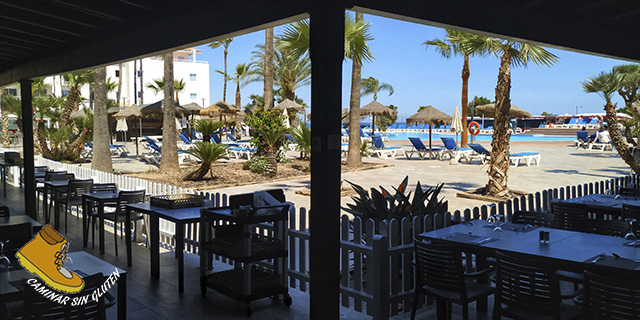 Terraza del restaurante del Hotel Best Mojácar