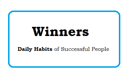 Winners - Daily Habits of Successful People