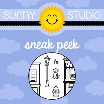 Sunny Studio Stamps: City Streets Stamp Set Sneak Peek