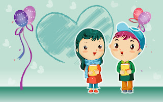 romantic cartoons wallpaper