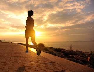 person running to be healthy