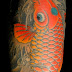 Japanese TATTOO Horimitsu style 鯉 突き直し　touch up