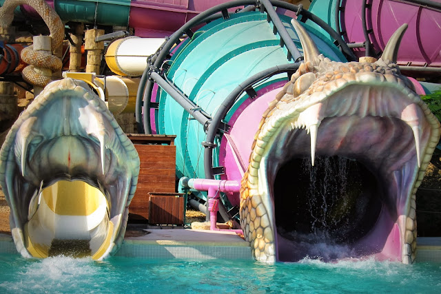 Slither Slides ride at Yas Waterworld 