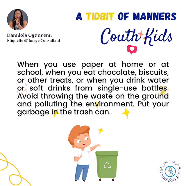 A Tidbit of Manners for Kids and Teens