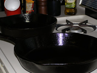 well seasoned skillets