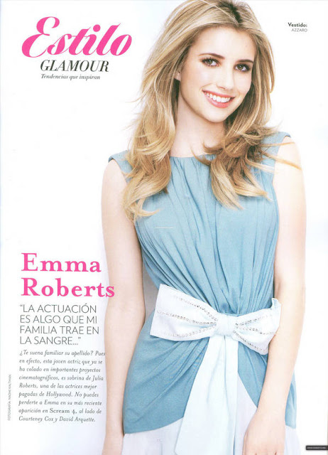 Emma Roberts Glamour Magazine Wallpapers
