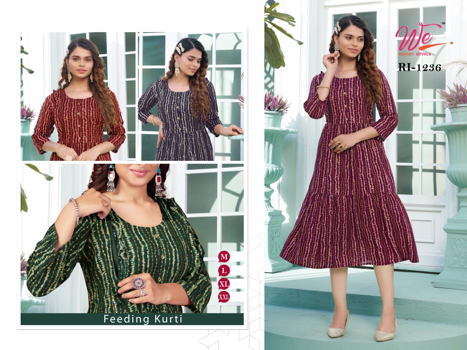 Cotton Feeding Kurtis, Printed at Rs 329/piece in Jaipur | ID: 2852290812433