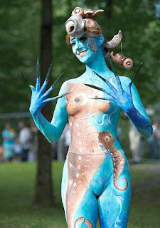 Body Painting On Women - Body Art Painting Gallery