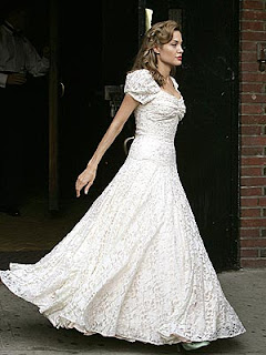 angelina jolie's wedding dress in the good sheperd movie, vintage wedding dress