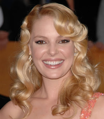 medium length blonde hairstyles with. Katherine Heig with her