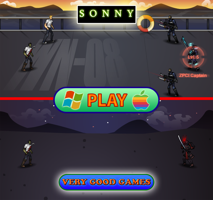 A banner for playing free online game Sonny on the gaming blog Very Good Games