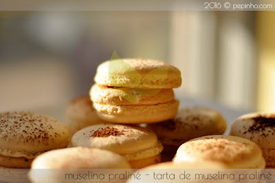 Macarons de muselina praliné