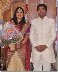 Actor Mirchi Shiva - Priya Wedding Reception Photos