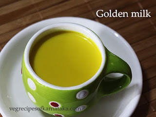 Golden milk recipe in Kannada