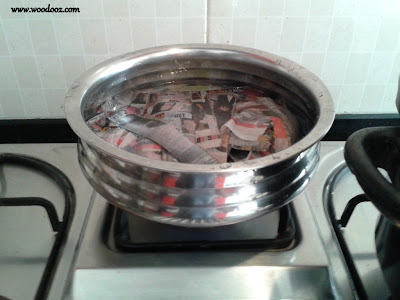 Boil the strips in water